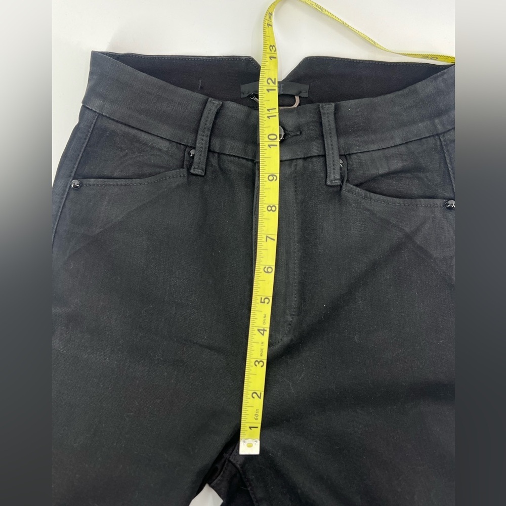 PAIGE Black Sasha Wide Leg Jean Fog Luxe Coating High Rise Size 26 - Picture 13 of 16